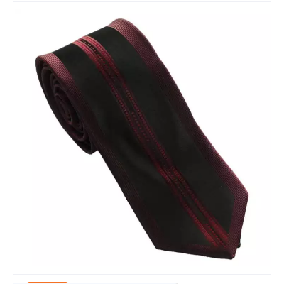 Black/Purple Textured Tie For Men